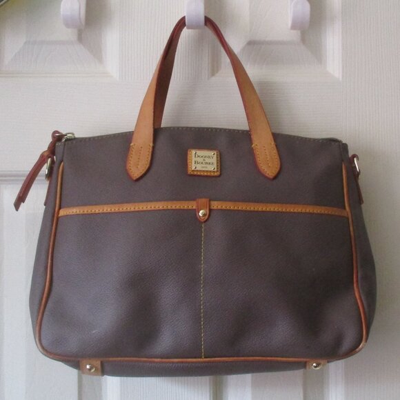 Dooney & Bourke Daniela Satchel Dark Brown - Picture 1 of 14